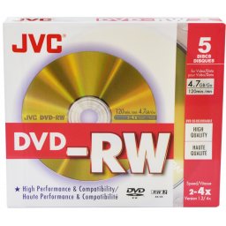 DVD-RW JVC 5 PACK PREMIUM