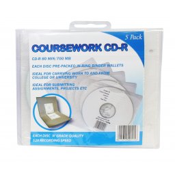 COURSEWORK CD-R 5 PACK
