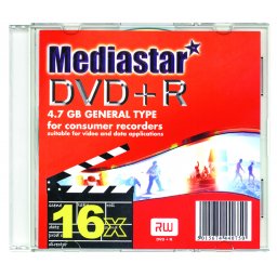 MEDIASTAR DVD+R 16x SINGLE